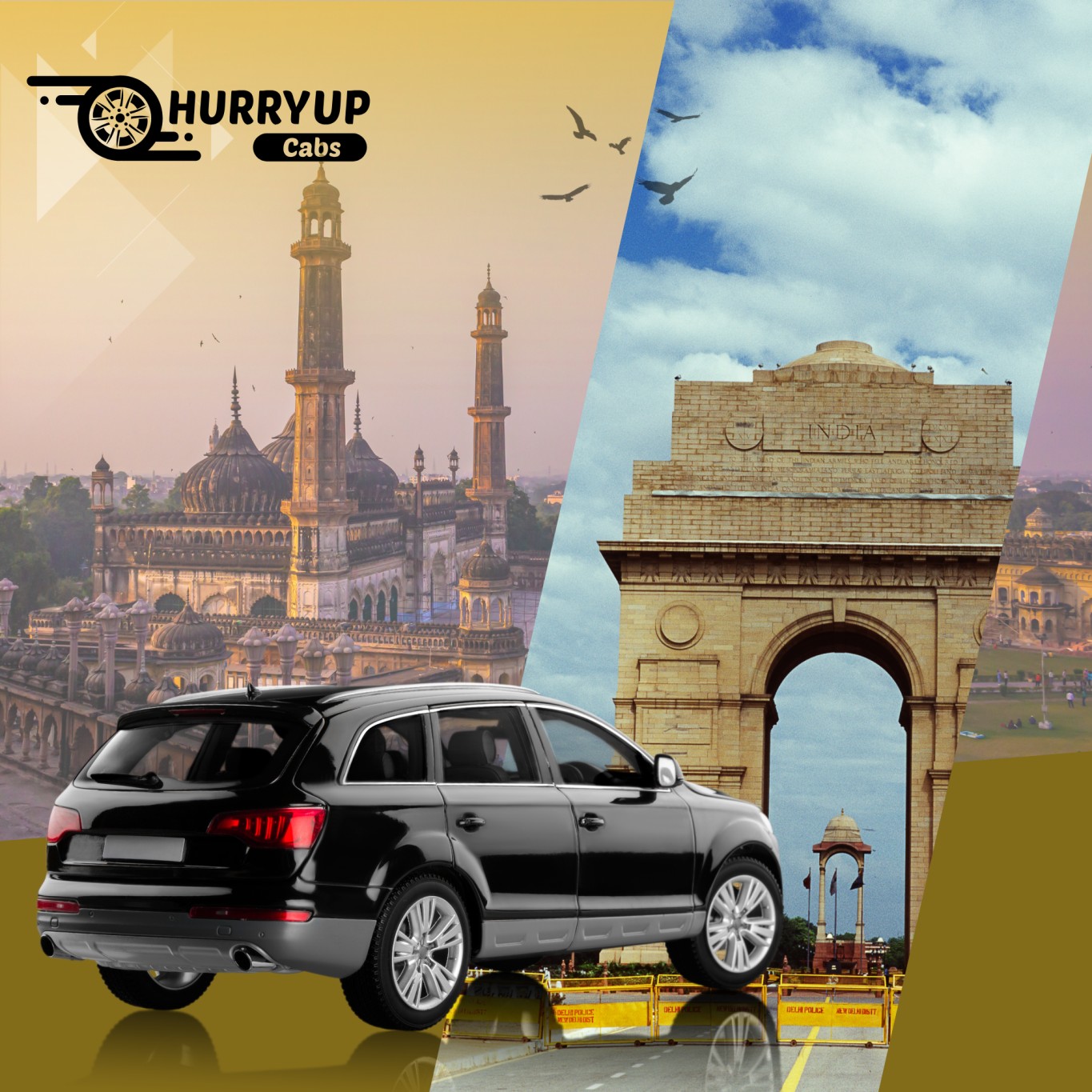 Lucknow to Delhi Cab